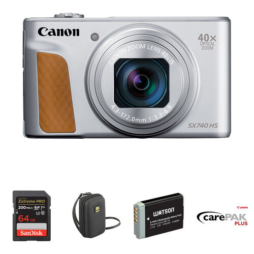 Canon PowerShot SX740 HS Deluxe Creator Kit – Silver