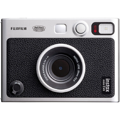 FUJIFILM INSTAX MINI EVO Hybrid Instant Camera with Film Kit (Black)